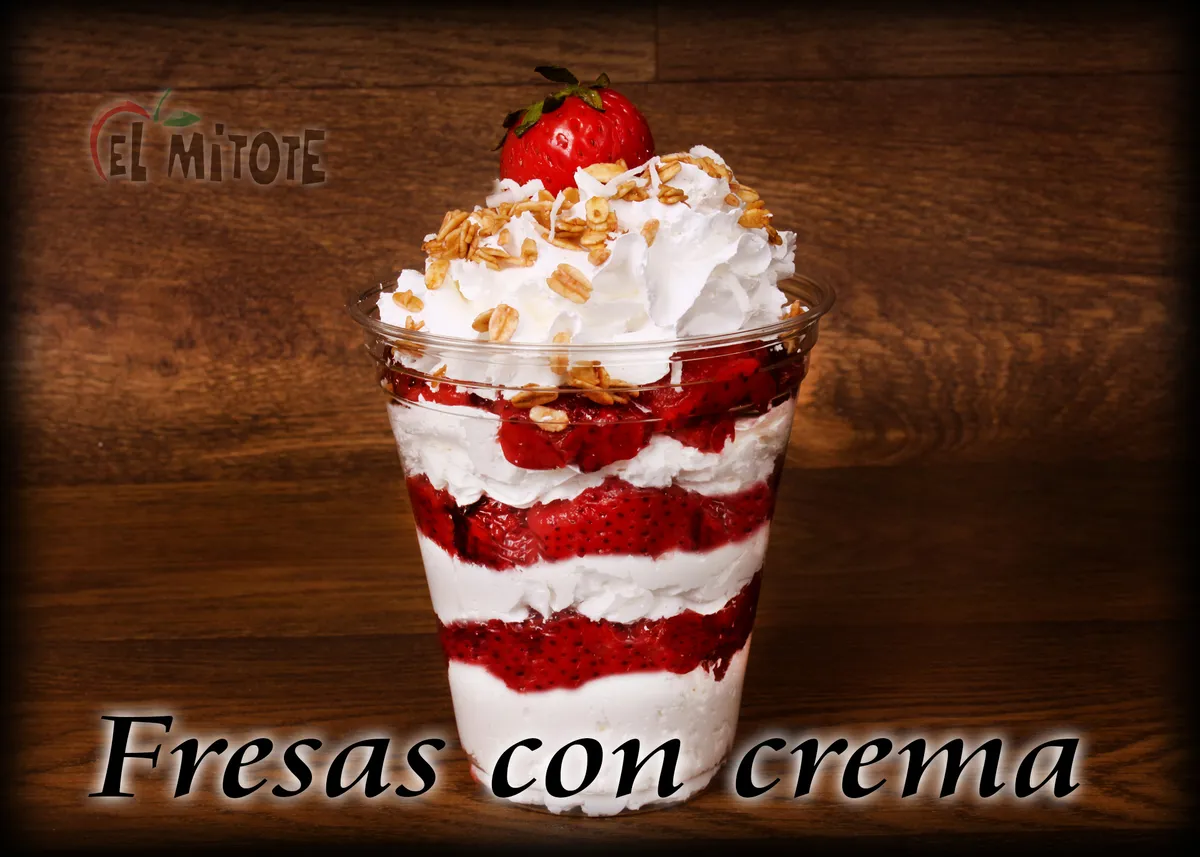FRESAS CON CREMA