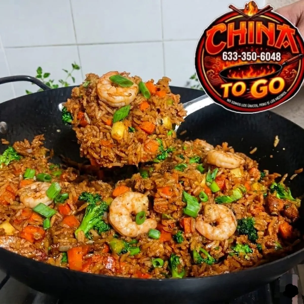 ARROZ FRITO CON CAMARON