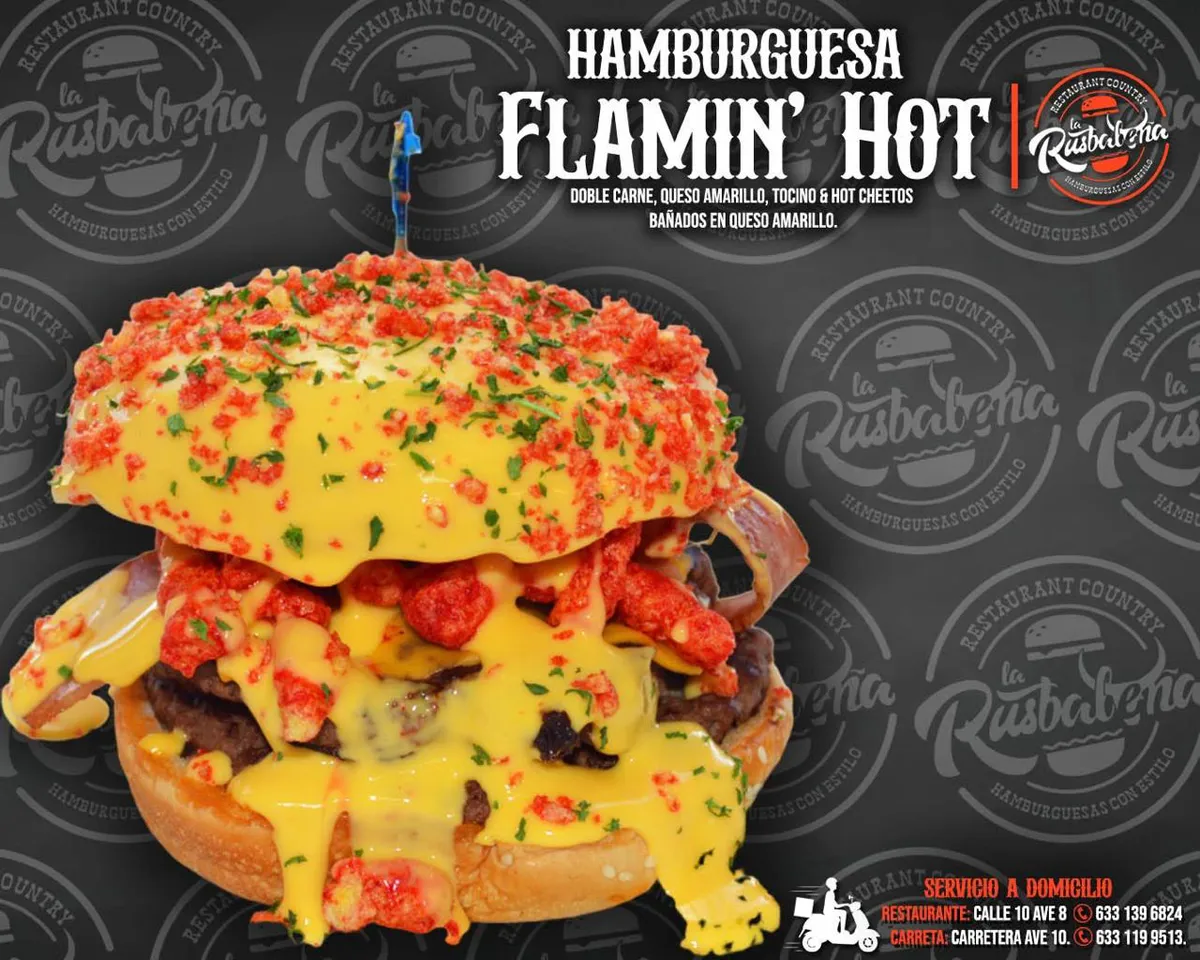 FLAMING HOT BURGER